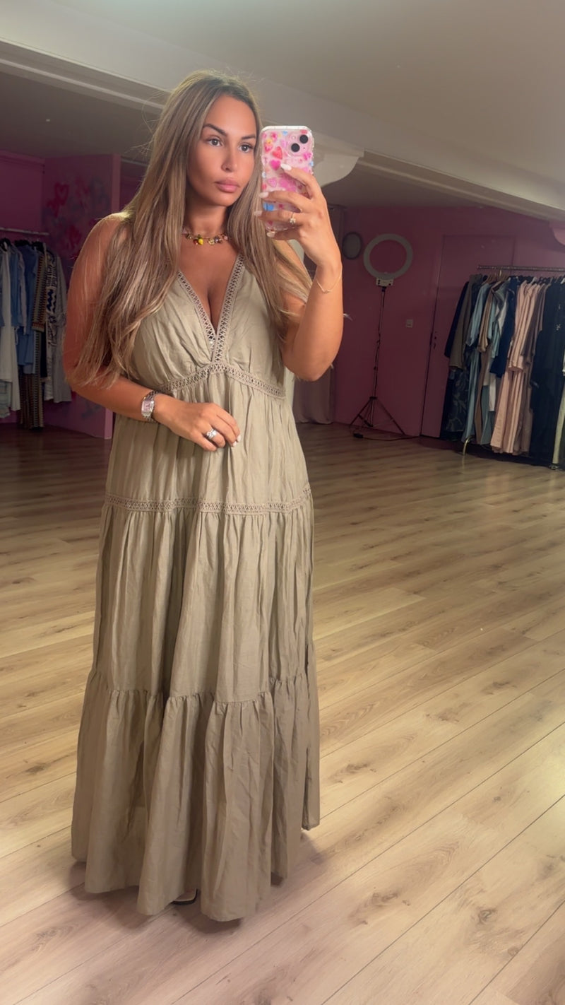 Robe Fadia taupe