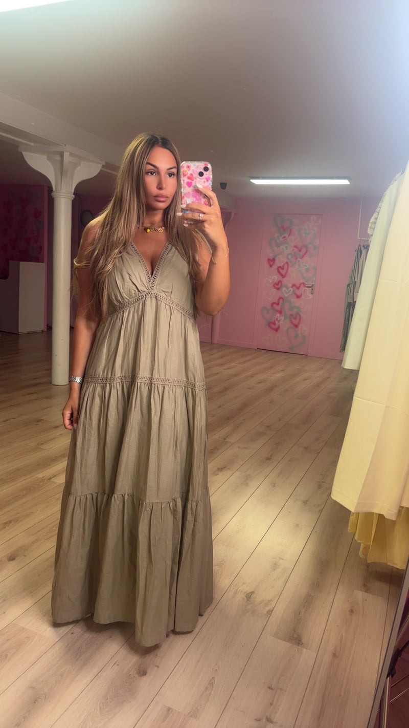 Robe Fadia taupe