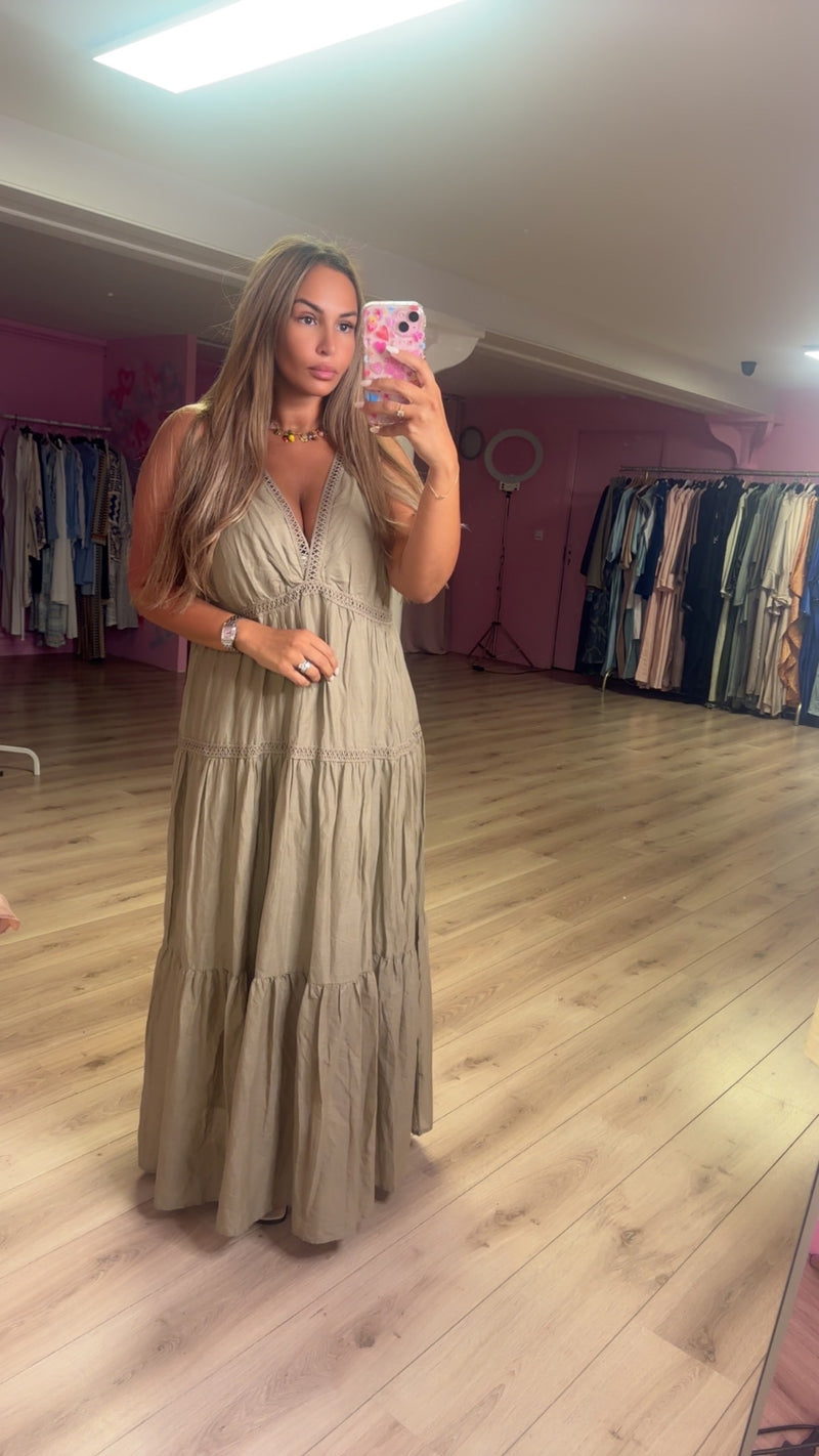 Robe Fadia taupe